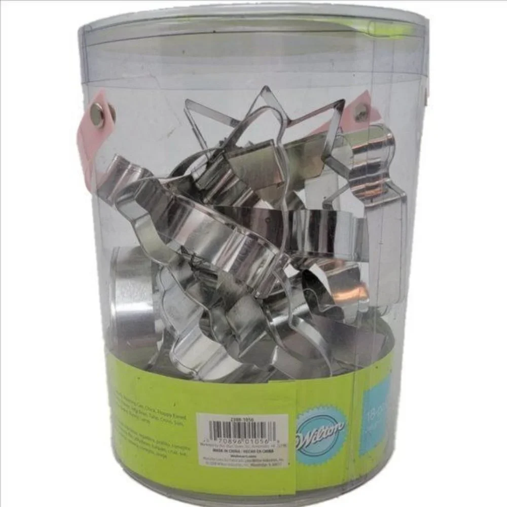 WILTON 18-Piece Metal Cookie Cutter Set #2308-1056 Spring/Easter Theme